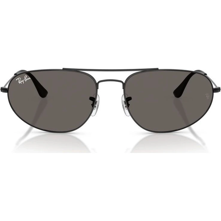 Ray-Ban RB 3945 Lunettes de Soleil Ovales Noires et Grises