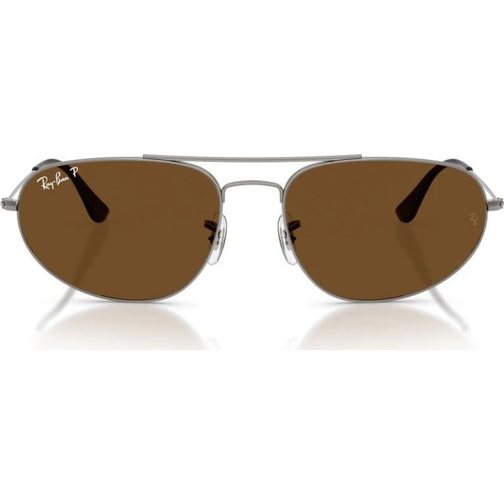 Ray-Ban RB 3945 Lunettes de Soleil Polarisées Ruthénium Marron