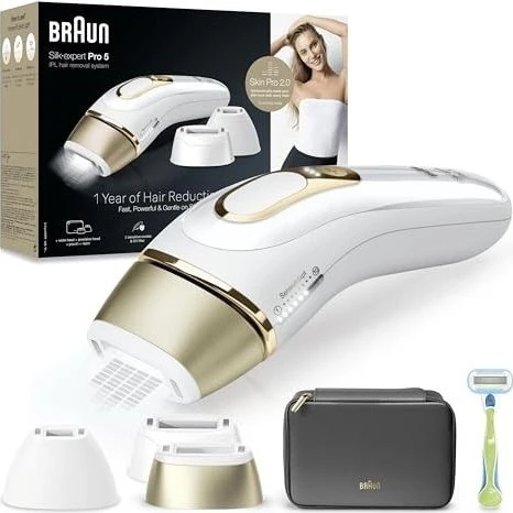 Braun PL5154 Épilateur Lumière Pulsée Blanc/Or