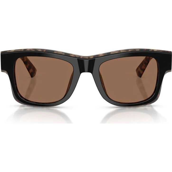 Dolce & Gabbana DG 4515 Lunettes de Soleil Homme Carrées Noires Marron