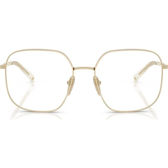 Prada PR A59V : Lunettes de Vue Géométriques Dorées pour Femme