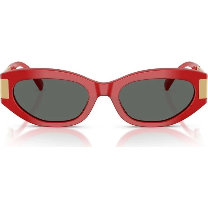Versace VE 4501 Lunettes de Soleil Oeil de Chat Rouges et Grises
