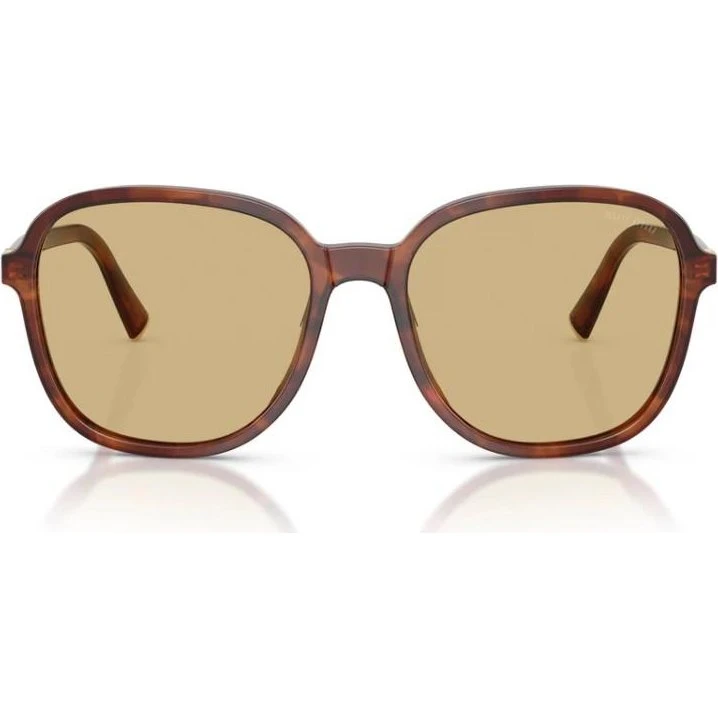 Miu Miu 0MU B01S Lunettes de Soleil Femme Havane Vert 58mm