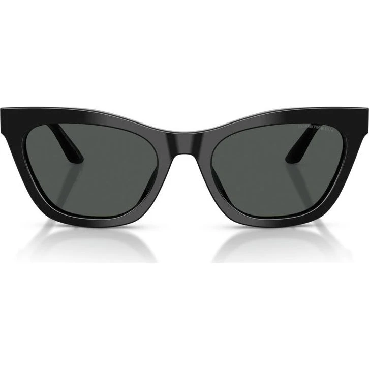 Emporio Armani EA 4259U Lunettes de Soleil Cat Eye Noir et Gris