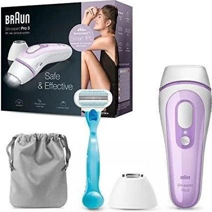 Braun Silk·expert Pro 3 PL3111 Épilateur IPL Blanc/Violet