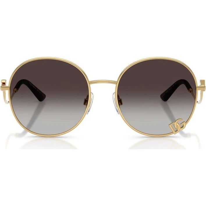 Dolce & Gabbana DG 2324 Lunettes de Soleil Femme Dorées et Grises