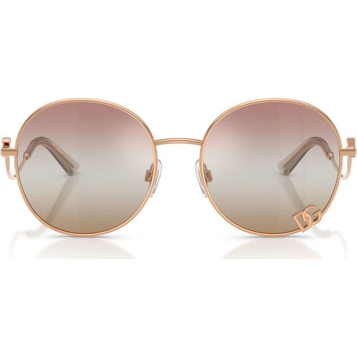 Dolce & Gabbana DG 2324 Lunettes de Soleil Femme Or Rose 56mm