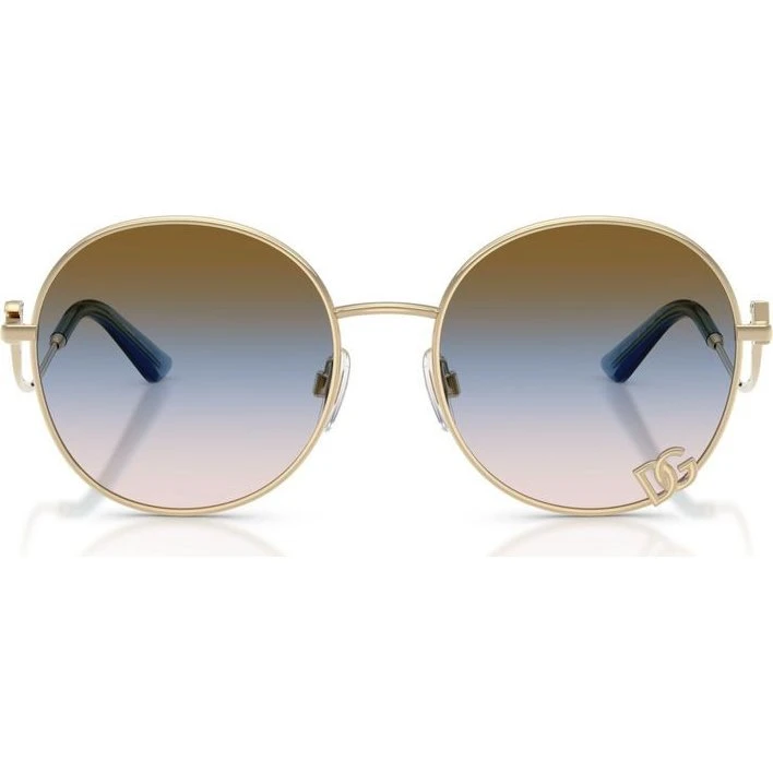 Dolce & Gabbana DG 2324 Lunettes de Soleil Femme - Or et Bleu