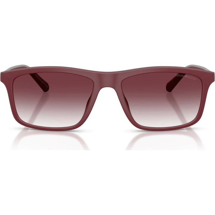 Emporio Armani EA4257U Lunettes de Soleil Homme Carrées Rouges et Violettes