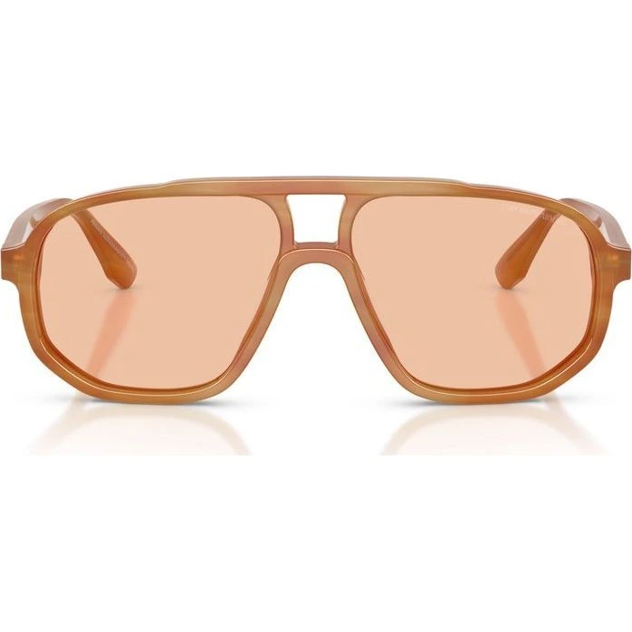 Emporio Armani EA 4263U Lunettes de Soleil Pilote Marron Homme