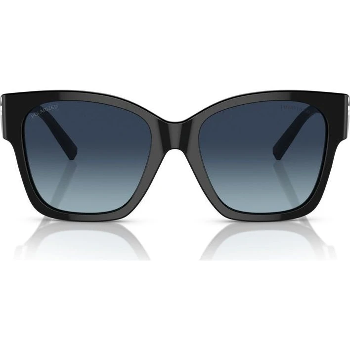 Tiffany & Co. TF4216 Lunettes de Soleil Carrées Noires et Bleues