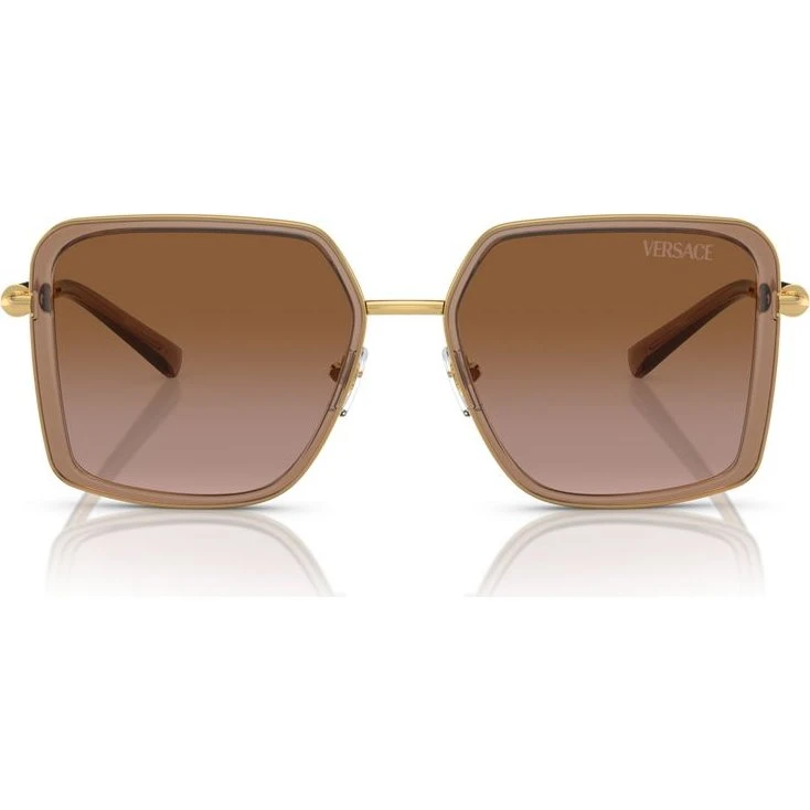 Versace VE 2261 Lunettes de Soleil Carrées Marron pour Femme
