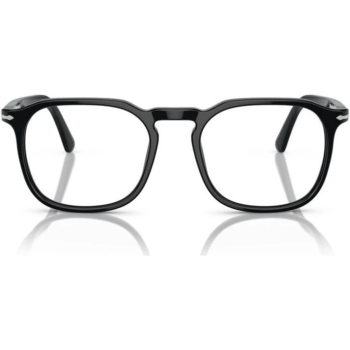 Persol PO 3337V Lunettes de Vue Géométriques Noires Unisexe