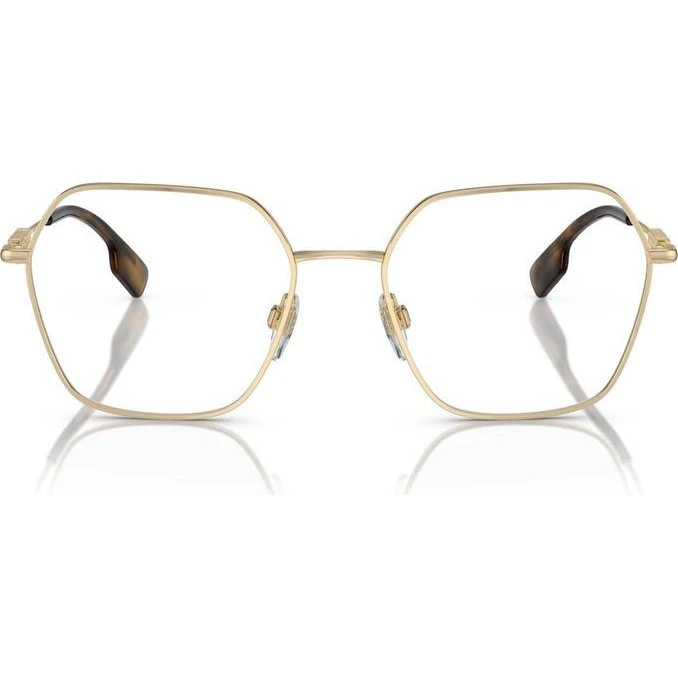 Burberry BE 1381 Lunettes de Vue Femme Géométriques Dorées