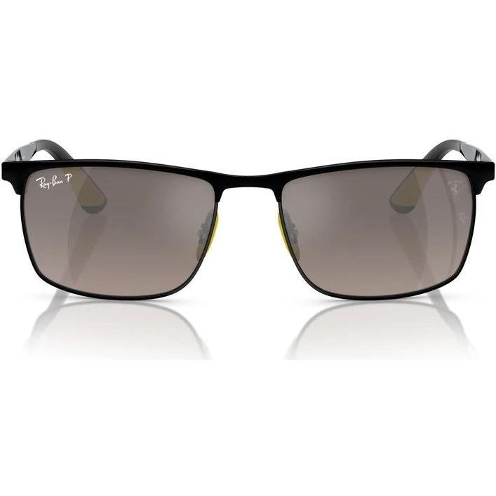 Ray-Ban RB 3726M Lunettes de Soleil Polarisées Géométriques Noires