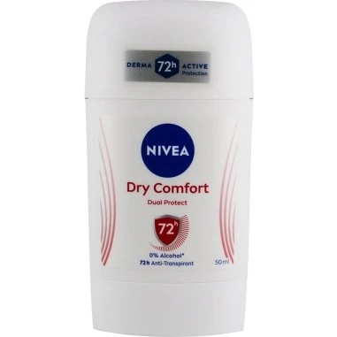 Nivea Dry Comfort Dual Protect Déodorant 72H 50 ml