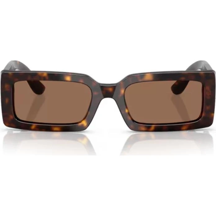Dolce & Gabbana DG 4416 Lunettes de Soleil Géométriques Marron 53mm