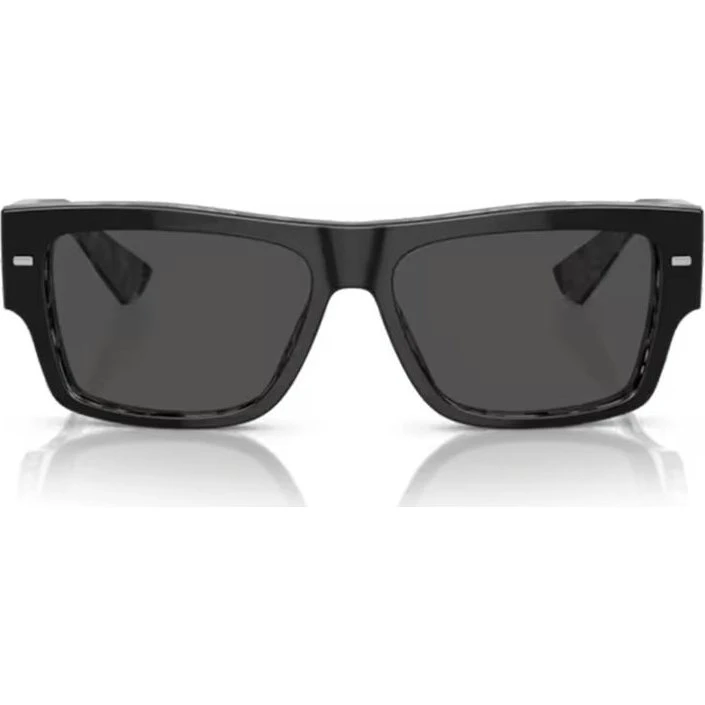 Dolce & Gabbana DG 4451 Lunettes de Soleil Homme Carrées Noires