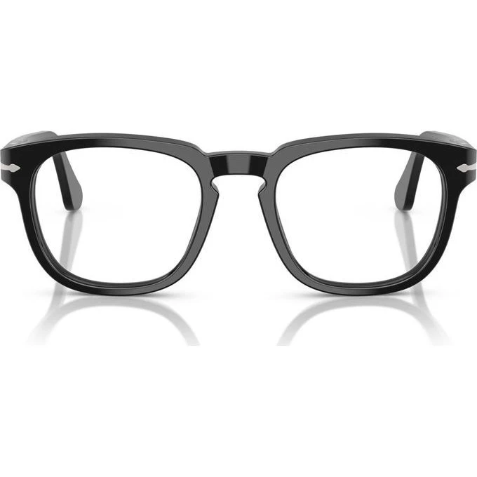 Persol PO 3376V Lunettes de Vue Carrées Noires Unisexe
