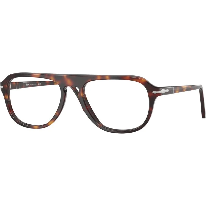 Persol PO 3368V Lunettes de Vue Pilote Unisexe Havane