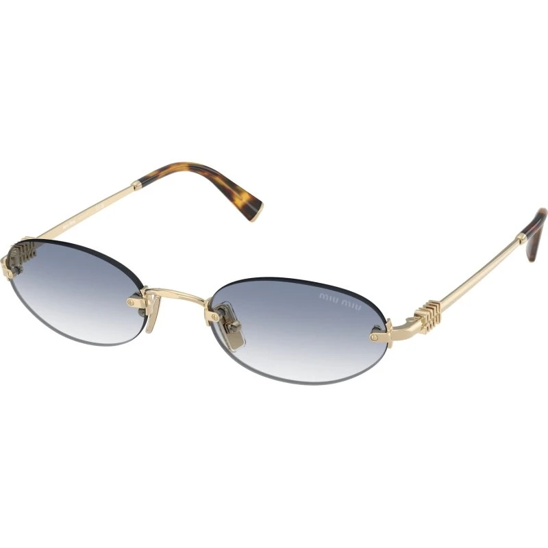 Miu Miu Lunettes de Soleil MU A54S ZVN80O - Or et Bleu