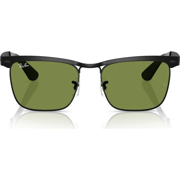 Ray-Ban RB 3875 Lunettes de Soleil Unisexe Noir Vert 53mm