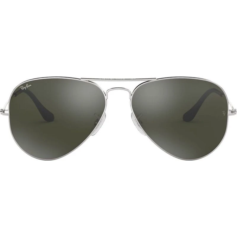 Ray-Ban Aviator RB3025 Lunettes de Soleil Argentées et Verres Gris