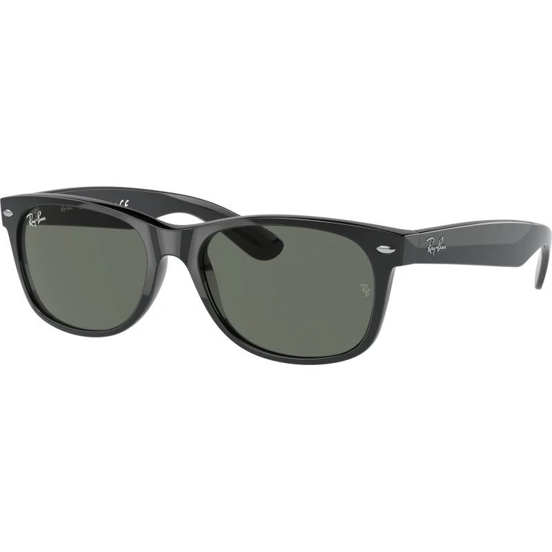 Ray-Ban RB2132 New Wayfarer Lunettes de Soleil Carrées Noir/Vert