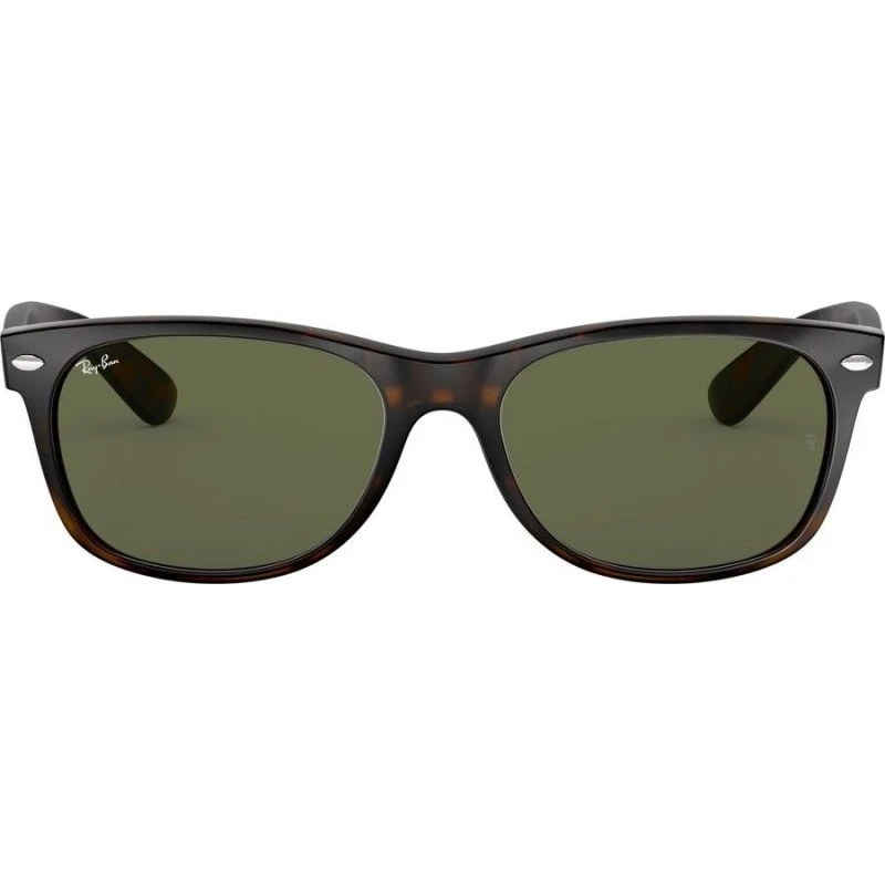 Ray-Ban New Wayfarer RB2132 Lunettes de Soleil Carrées Havane Vert