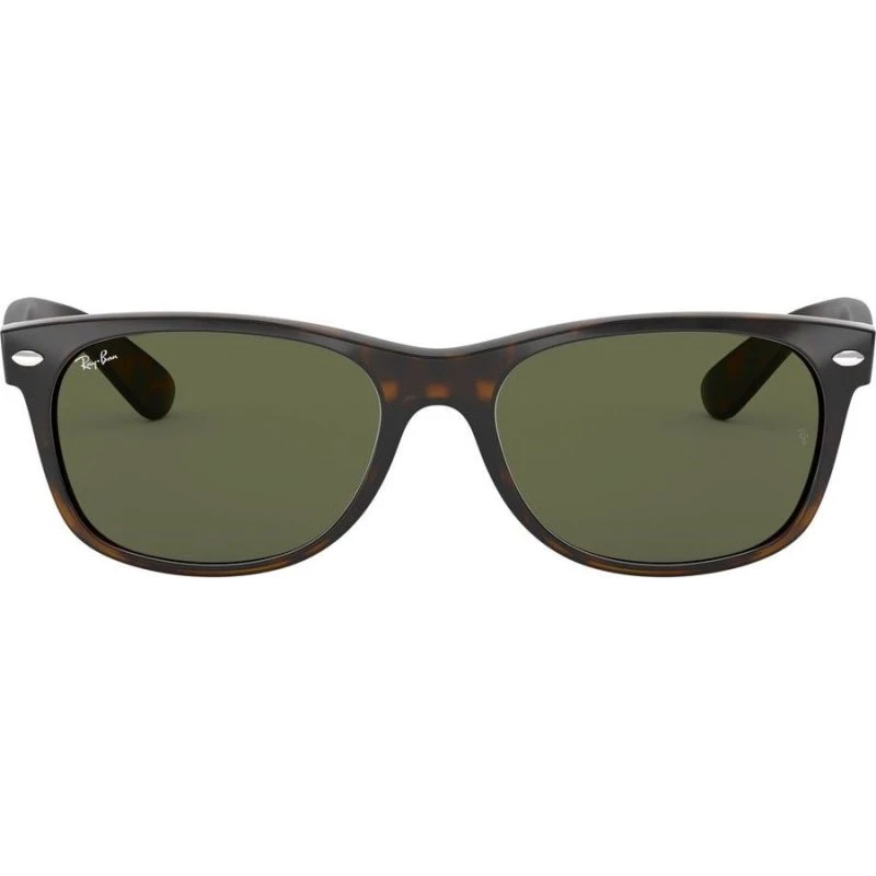 Ray-Ban New Wayfarer RB2132 Lunettes de Soleil Carrées Havane Vert