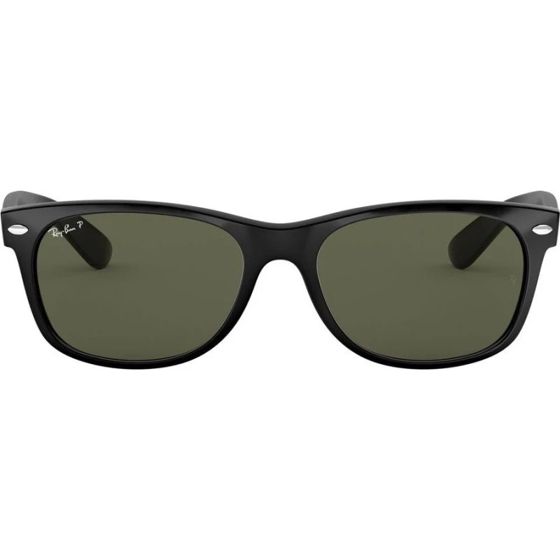 Ray-Ban New Wayfarer RB2132 Lunettes de Soleil Polarisées Noir/Vert