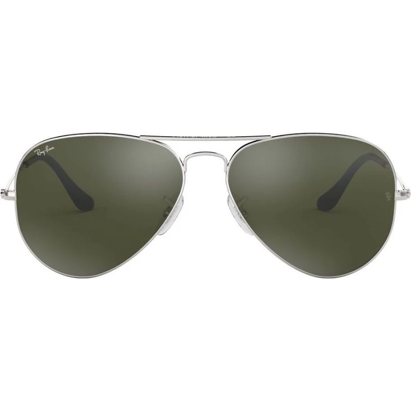 Ray-Ban Aviator RB3025 Lunettes de Soleil Argentées et Verres Gris