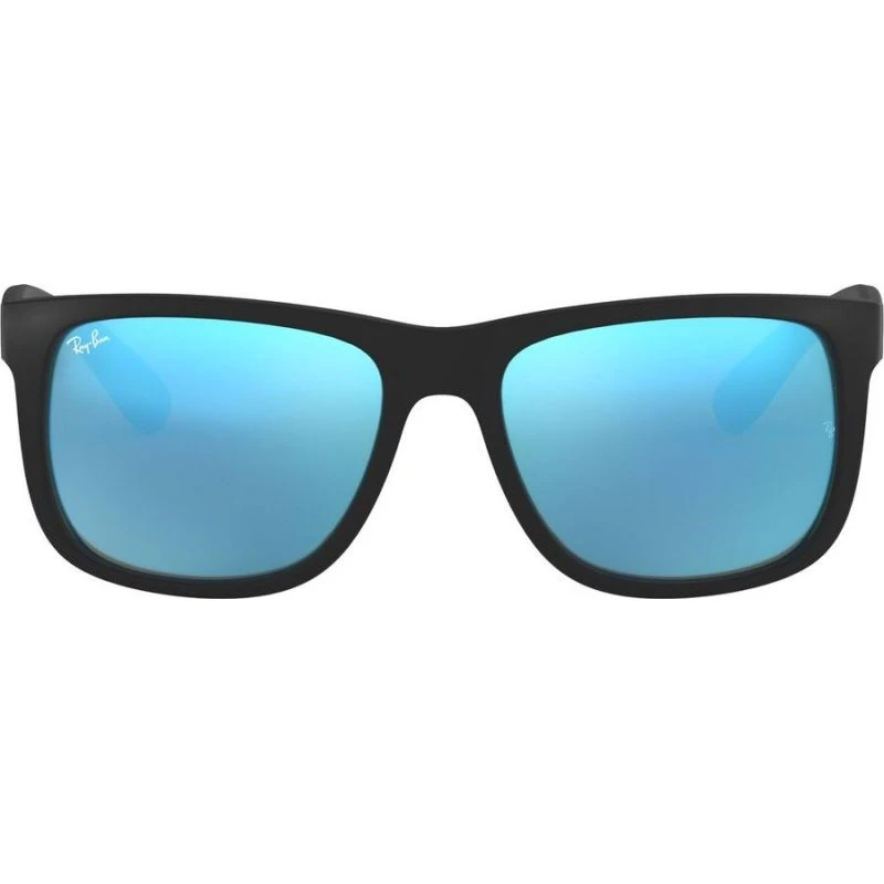 Ray-Ban Justin RB4165 Lunettes de Soleil Carrées Noir et Bleu 51mm