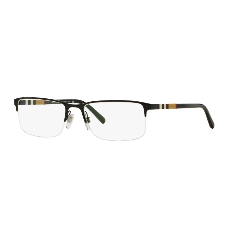 Burberry BE 1282 Lunettes de Vue Homme Géométriques Noires