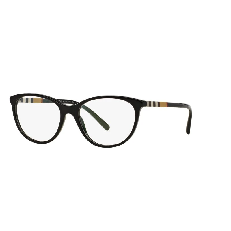 Burberry BE 2205 Lunettes de Vue Femme Géométriques Noires