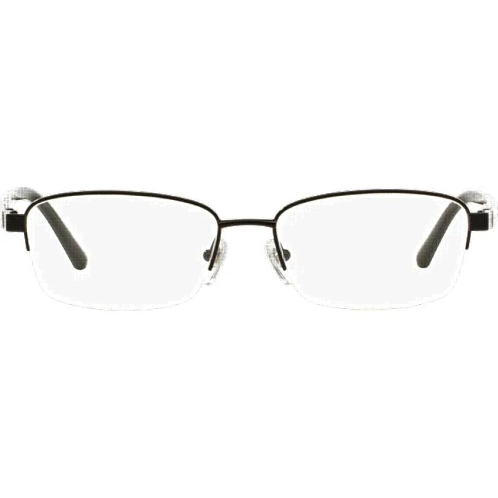 Burberry BE 1288TD Lunettes de Vue Homme Carrées en Titane Noir