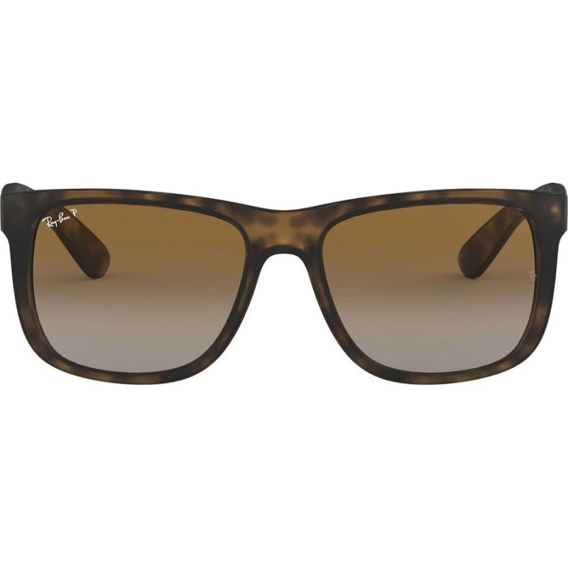 Ray-Ban Justin RB4165 Lunettes de Soleil Polarisées Carrées Havane