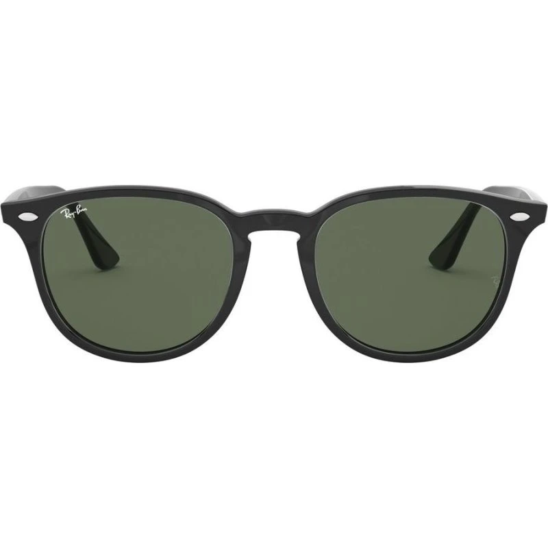 Ray-Ban RB 4259 Lunettes de Soleil Rondes Unisexe Noir et Vert