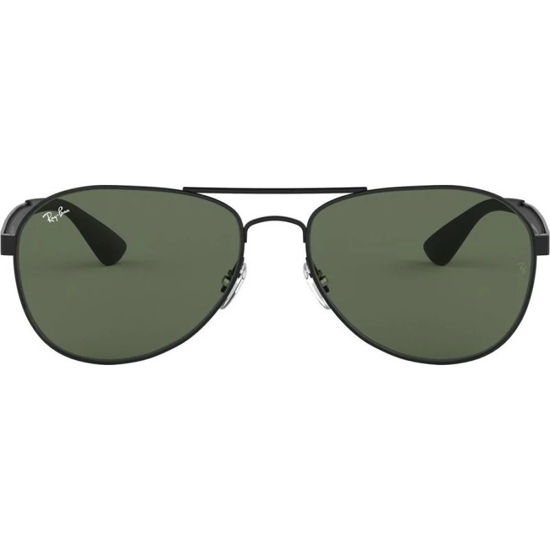 Ray-Ban RB 3549 Lunettes de Soleil Pilote Noir et Vert 58mm