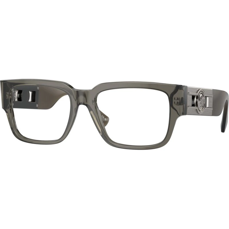 Versace Homme VE3350 Montures Optiques Carrées Gris Transparent