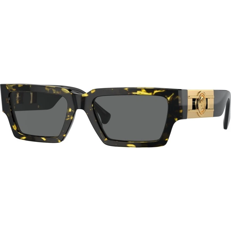 Versace VE4459 Lunettes de Soleil Carrées en Acétate Écaille