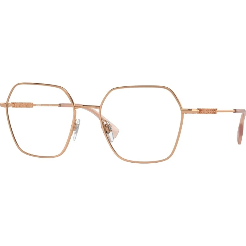 Burberry BE1381 Montures Optiques Géométriques en Acier Or pour Femme