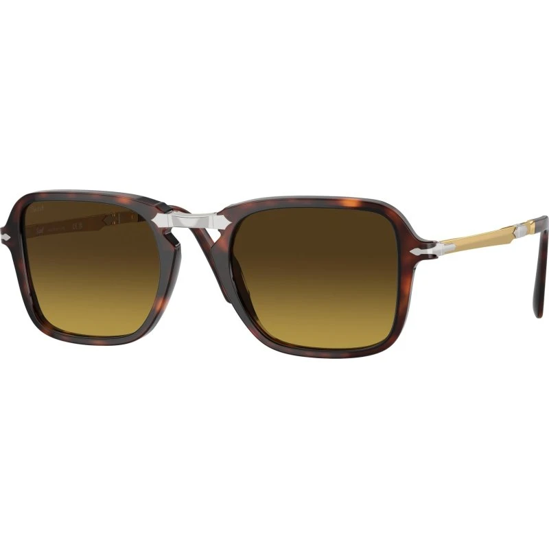 Persol PO3330S Lunettes de Soleil Carrées en Acétate Écaille