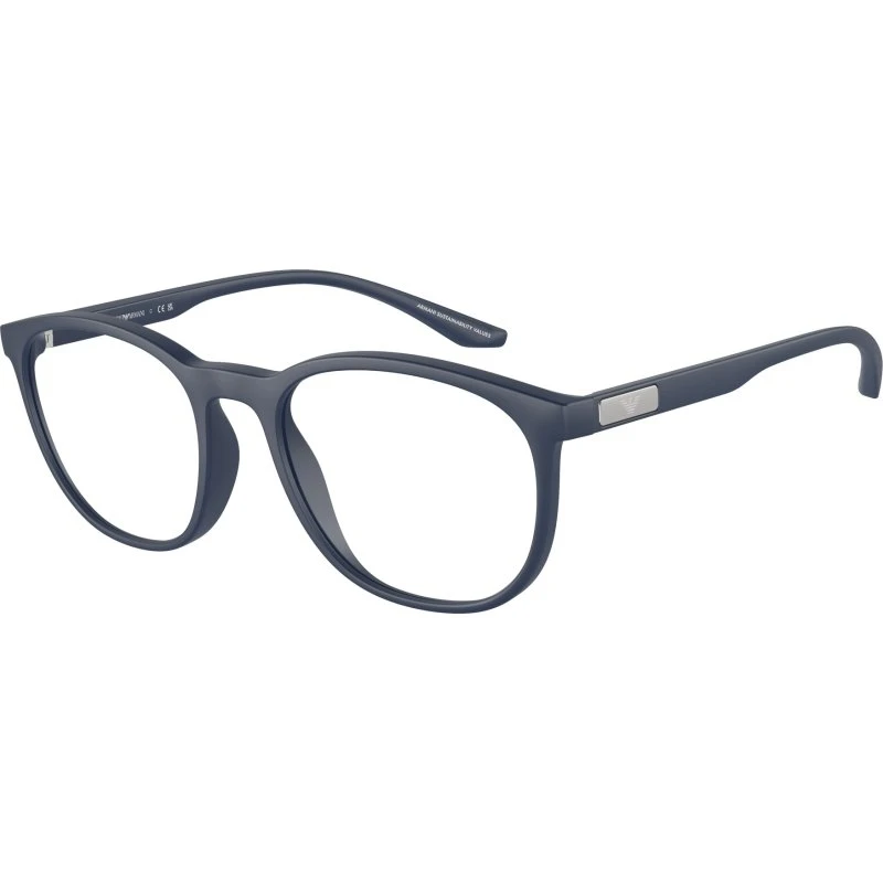 Emporio Armani EA3229 5763 Lunettes Optiques Pantos Bleues Homme