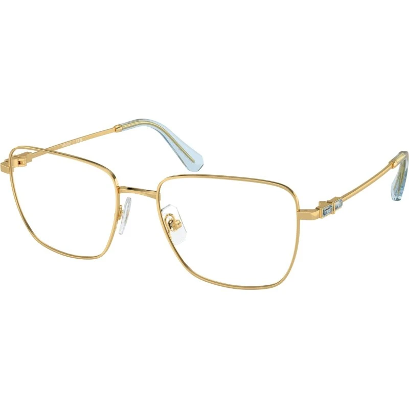 Swarovski SK1003 4021 - Montures Optiques Carrées en Métal Doré
