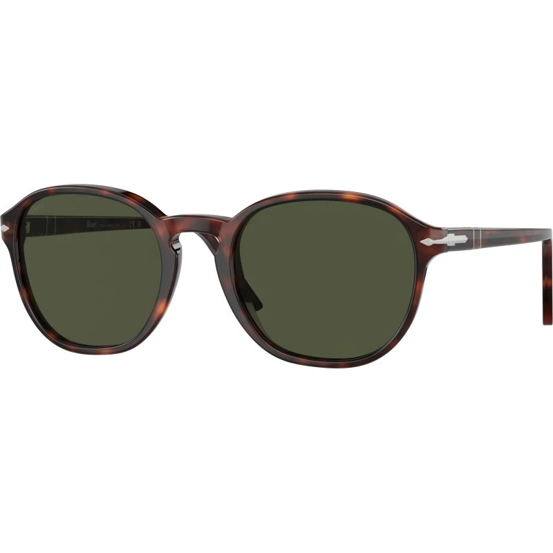 Persol PO3343S Lunettes de Soleil Acétate Écailles Vertes Unisexe