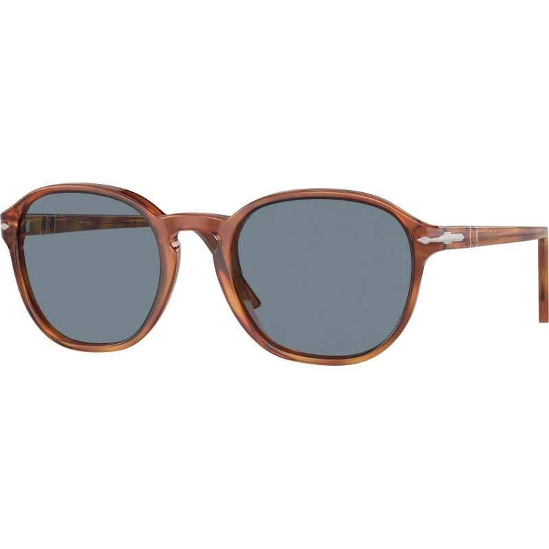 Persol PO3343S Lunettes de Soleil Acétate Marron et Bleu