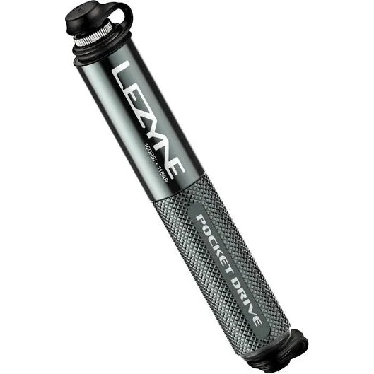 Lezyne Pocket Drive Gloss Pompe compacte argent