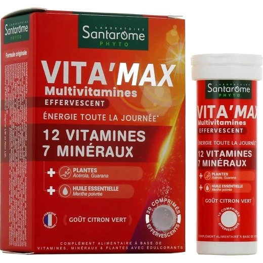 Santarome Vita'Max Multivitamines Senior 50+ 30 Comprimés