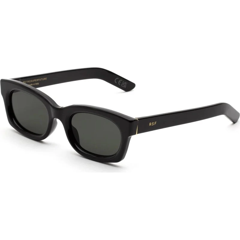 Retrosuperfuture B5B Ambos Lunettes de Soleil Carrées en Acétate Noir